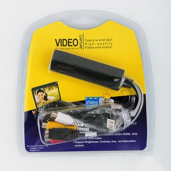 USB 2.0 Video Adapteris su Garsu Užfiksuoti Kortelės, TV, DVD, VHS Video DVR Užfiksuoti su Garso