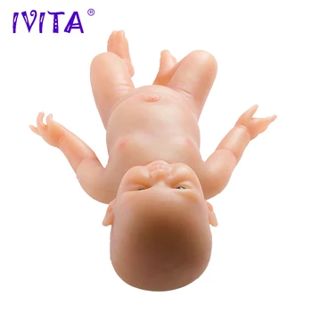 IVITA WG1520 48cm 3500g viso Kūno Silikono Atgimsta Kūdikiams Realus Mėlynos Akys Pradėjo Minkštas Kūdikių Lėlės Tikroviška Vaikams, Žaislai Mergina