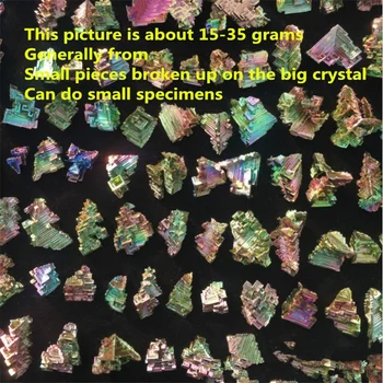 Metalo bismuto 30g-340g Natūralios Mineralinės Rūdos Metalo, Kristalų, Spalvos Metalas Kristalų Kolekcijos Egzempliorius Apdailos Dovana