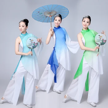 Tradicinės kinų liaudies šokių kostiumas už moteris, šokio kostiumai vaikams, kostiumo yangko mergina vaikų suknelė moterims yangge drabužiai