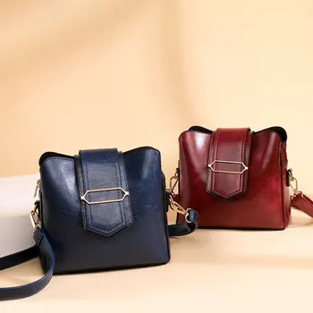 Prekės prabangos dizaineris moterų maišas aukštos kokybės odos pečių maišą klasikinis paprastas krepšys 2021 naują maišelį ruda kibirą, maišą