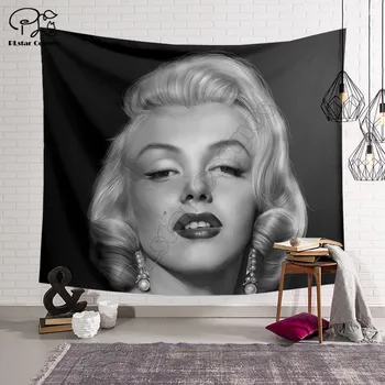 PLstar Kosmosas Gobelenas Seksualus Marilyn Monroe 3D Spausdinimo Tapestrying Stačiakampio formos Namų Dekoro Sienos Kabo stilius-5