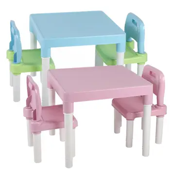 Vaikų Vaikams, Plastikiniai Stalo Kėdė Nustatyti Mokymosi Studijuoja Parą Namų Mokymosi Stalas Raštu, Namų Kėdė Derinys