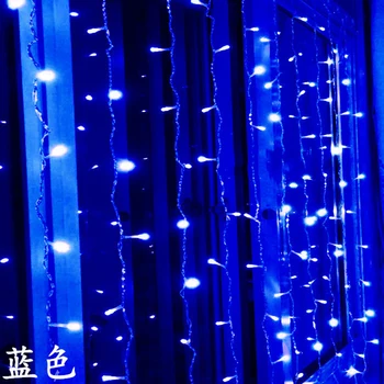 Užuolaidų LED String Žibintai modernių namų 300leds 300CM ilgio Kalėdų Girliandas Pasakų Šalis, Sodas, Vestuvių, naujųjų metų Dekoro pasakų JL