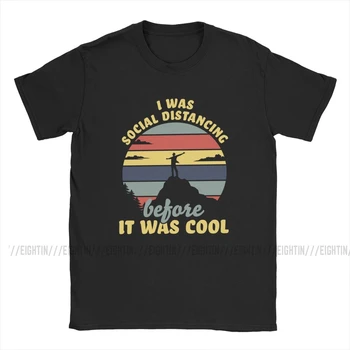 Vyrai T-Shirt Buvau Socialinis Atskyrimas, Prieš Tai Buvo Tee Trumpomis Rankovėmis 6 Metrų Karantine Senjorams 2020 Likti Namie, T Marškiniai