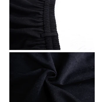 Rudenį 2020 m. Japonija Stilius Saldus Moterų Sijonas Žiemos Atsitiktinis Elastinga Juosmens Viena Breasted-Line Klostuotas Sijonas Su Diržu, Juoda Ruda