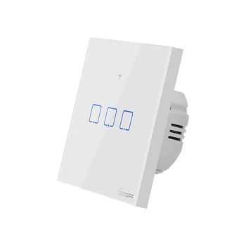 Sonoff TX T1 UK 1 2 3 Gauja Wifi Jungiklis Išmaniųjų Namų Nuotolinio Valdymo RF Sienos Touch Pereiti Per Ewelink Dirba su Alexa 