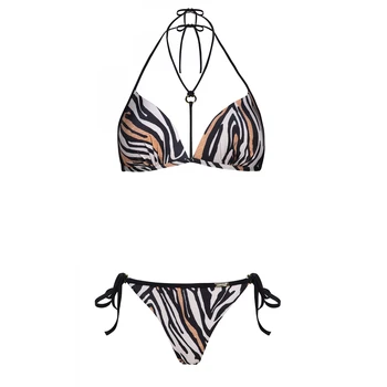 Moterų Zebra Maudymosi Kostiumėlį Push Up Bikinis Dviejų Dalių Plius Dydis Maudymosi Kostiumėliai Vasaros Paplūdimio Maudymosi Kostiumą, Trikampis Biquini Maillot De Bain
