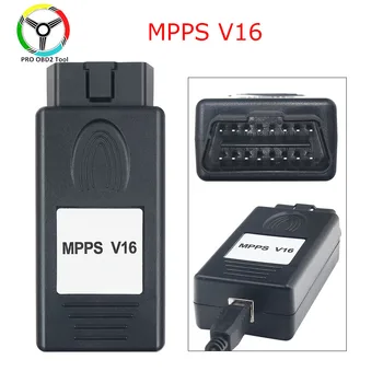MPPS V16 V18 mpps V21 professionnel EKIU Chip Tuning MPPS V16.1.02 kabelis EDC15 EDC16 EDC17 Inkl KONTROLINĖ suma GALI Flasher Remapper