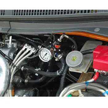 Reguliuojamas Aliuminio Kuro Slėgio Reguliatorius Su Gabaritas Rinkinys Universali Visų Automobilių RS-FRG002