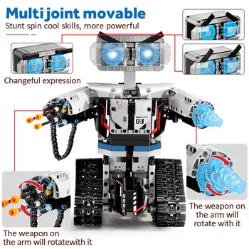 2020 NAUJAS SEMBO Miesto Nuotolinio Valdymo Protingas RC Robotas Blokai Kūrėjas Ginklas, Techninė Automobilių Plytų Žaislas Vaikams