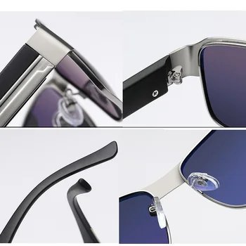 GIFANSEE Poliarizuota piloto akiniai nuo saulės vyrams metalinio rėmo Pločio akiniai kojos Vairavimo lauko sporto Retro markės dizaineris uv400 atspalvių