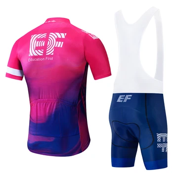 2019 EFcycling komanda jersey 20D dviračių šortai kostiumas Ropa Ciclismo mens vasaros quick dry PRO dviračių Maillot Kelnes drabužiai