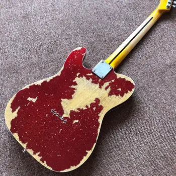 Red star įteikė relikvijos elektrinė gitara , Kinijos gamyklos relikvijos elektrinė gitara ranka , geros kokybes gitara