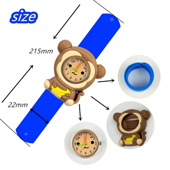 3D Beždžionė Žiūrėti Vaikams Kalėdų Dovana Vaikui Mokytis Laiko Žaislas Apyrankę Vaikams Laikrodžiai Baby Berniukas ir Mergaitė Laikrodis relogio infantil menino