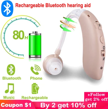 Reguliuojamas Bluetooth klausos audiphone garso stiprintuvas Kurčiųjų vyras vyresnio amžiaus klausytis muzikos ragina žiūrėti TV pokalbių