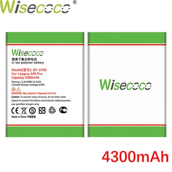 WISECOCO 4300mAh BT-5705 Baterija LEAGOO M9 Pro mobiliųjų Telefonų Sandėlyje Naujausias Gamybos Aukštos Kokybės NAUJAS Akumuliatorius+Sekimo Numerį