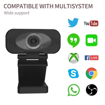 1080P Kamera, Kamera 2MP, Mikrofonas HD USB Kamera, Žaisti Ir Plug Desktop Laptop 