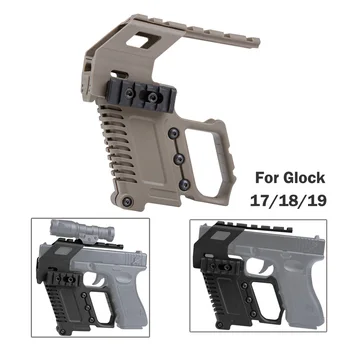 Taktinis Pistoletas Karabinas Rinkinys Glock Geležinkelių Bazės Pakrovimo Įtaisas Su Glock 17 18 19 Airsoft Karinių Ginklų Taikymo Sritis Medžioklė 2 Spalvos