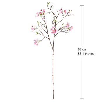 Erxiaobao 97cm Aukštos Kokybės Rausva Balta Apple Blossom Dirbtinės Gėlės Filialas Netikrą Šilko Gėlių Namų Kambarį Apdaila