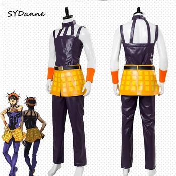 Anime JOJO JoJo ' s Bizarre Adventure Cosplay Kostiumų Ghirga Narancia Uniformas Vyrai Moterys Cosplay Apranga Dress Helovinas Kostiumai