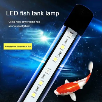 2 Spalvų Akvariumo Žuvų Bakas LED Šviesos Amfibijas Naudoti Baltos ir Mėlynos Šviesos Spalva Tinka Vandeniui Įrašą Lempos prijunkite elektros lemputės