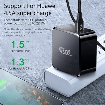 Super Greitas Įkroviklis USB Įkroviklio Huawei Mate 20/P20 P10 22.5 W 5V/4.5 Mokestį Už 