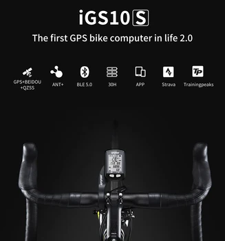IGPSPORT iGS10 S GPS Įjungtas Dviratis Dviračio Kompiuteris iGPSPORT 10s Road / MTB Belaidis Spidometras Odometras