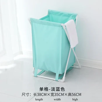 Sulankstomas nešvarių skalbinių krepšį organizatorius išardomi tris tinklelis namų skalbinių trukdo rūšiavimo vandeniui skalbinių krepšį, didelis