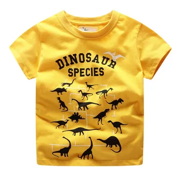 Šokinėja metrų Prekės Berniukai Dinozaurai Tees Medvilnės baby t marškinėliai drabužių vasarą vaikai, mergaitės ir berniukai, t marškiniai gyvūnų, animacinių filmų tee