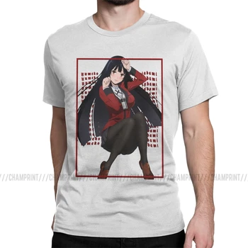 Yumeko Jabami Kakegurui T-Shirt Vyrai Anime, Manga Saotome Kirari Pokerio Lošėjas, Medvilnės Marškinėliai Trumpomis Rankovėmis T Shirts Šalių Topai