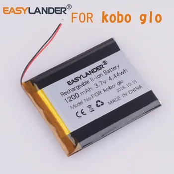 3.V 1200mAh li Polimero Li-ion baterija E-knygų Skaitytuvas Kobo glo baterija N613 baterija e-rašalo jungtis