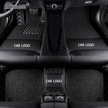 KOKOLOLEE LOGOTIPĄ automobilio grindų kilimėliai Cadillac SRX CTS Escalade ATS SLS CT6 XT5 CT6 ATSL XTS automobilių Pėdų kilimėlis, optikos reikmenys