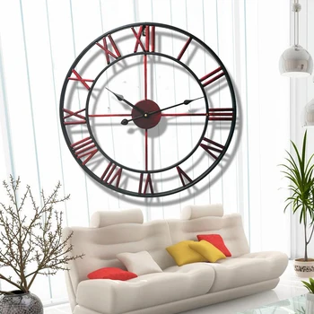 Europos Stiliaus Laikrodis Retro Laikrodis Kūrybos Namų Puošybai Sieninis Laikrodis Dideli Laikrodžiai Kambarį Europos Stiliaus Geležinės Sienos Žiūrėti