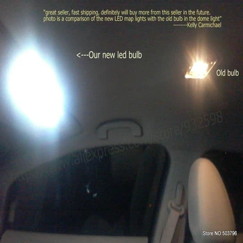 LED Vidaus reikalų Automobilių Žibintai lacetti 2008 kambarys/kosmetinis veidrodis/daiktadėžė/trunk/licenciją plokštelės lemputės, lempos klaidų 6vnt
