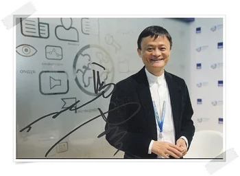 Jack Ma Yun autographed pasirašė nuotraukų kolekciją naujas kinijos ping 11.2016 d