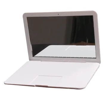 MirrorBook Oro Baltas Mini Romanas Makiažas MirrorBook Oro Veidrodis Apple MacBook Formos 88