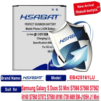 HSABAT 5050mAh EB425161LU Baterijos Samsung galaxy s3 mini Baterija i8190 i699 ace 2 i8160 i8190N i739 S7580 S7560(M) J1 Mini