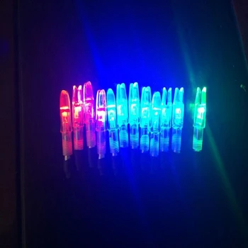 LED Apšviesta Rodyklių Nock Vidinis Diamater 6,2 mm Raudona/Žalia/Mėlyna Sudėtinės Lošti Lankas Šaudymas iš lanko Medžioklės Šaudymo
