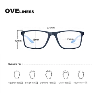 TR90 vyrų optiniai stiklai framefor moterų kompiuterių recepto akiniai skaidrūs trumparegystė akiniai aišku, netikras, akiniai, akiniai