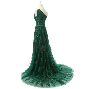 ANGELSBRIDEP Tiulio vakarinę Suknelę 2021 Vestido Longo Madų Vieną Petį Žalia Skraiste De Soiree Įžymybė Oficialią Šalies Suknelė Karšto