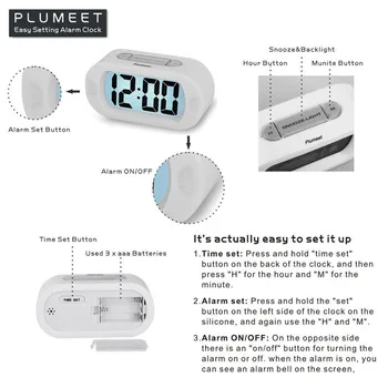 2021 Skaitmeninis LED Kelionės Laikrodis-Žadintuvas su Snaudimo Geros Nakties, Šviesos, Garso Mini Elektroninių Produktų Digitale Wekker