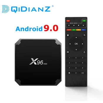 DQiDianZ X96mini naują Android 9.0 X96 mini Smart TV BOX S905W Quad Core palaikymas 2.4 G Bevielio WIFI media box, Set-Top Box