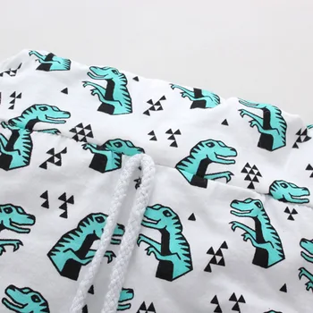 3Pieces Kūdikiui Baby berniukas ir Dinozaurų Rinkinius 2020 M. Pavasarį, Rudenį Žalias Viršūnes T-Shirt+CartoonPants+Hat Naujas gimęs Kūdikis Mergina Drabužių Komplektus