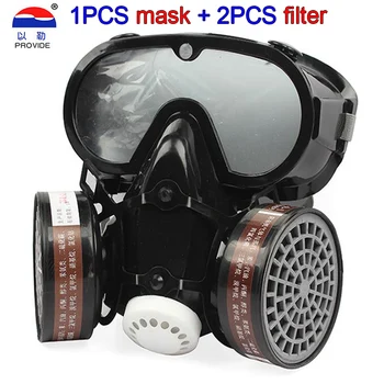 9600A dulkių, dujų kaukė aukštos kokybės Anti-rūko Visą veido respiratorių Purškimo dažai dūmų Sintezė apsaugine kauke