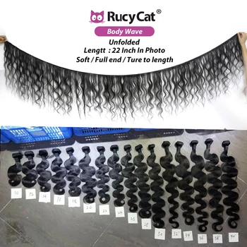 RucyCat 32 34 36 38 40 Inchs Kūno Bangų Paketų Brazilijos Žmogaus Plaukų Ryšulių Nr. Praliejimo, Minkštas Remy Plaukų, 30 Colių Ryšuliai