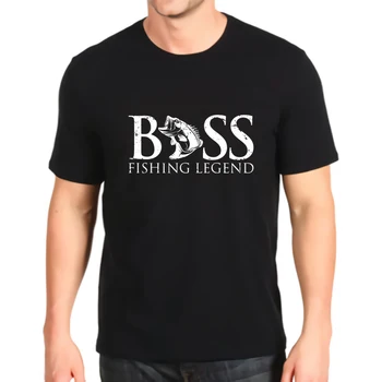 Naujas atspausdintas t-shirt bass žvejys bass fishing legenda ūgio trumparankoviai mados Prarasti Top mens pritaikymas savo reikmėms
