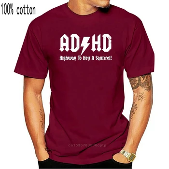 ADHD Autostradą Ei, Voverės, MENS MARŠKINĖLIAI Tee juokingi gimtadienio dovana marškinėlius
