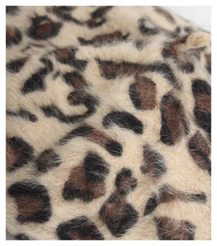 Naujas Triušio Kailio Leopard Beretė Rudenį, Žiemą, Skrybėlės Moterims Derliaus Dailininko Bžūp Boina Panele, Mergina Mados Šiltas Beretė Skrybėlę prancūzijos Skrybėlę