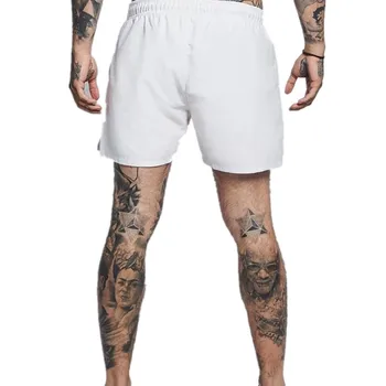 2019 naujas vyrų shorts mens tinkamumo dėvėti atsitiktinis mados šortai, medvilnės Sik šilko siuvinėjimo fitneso vasaros vyriški šortai